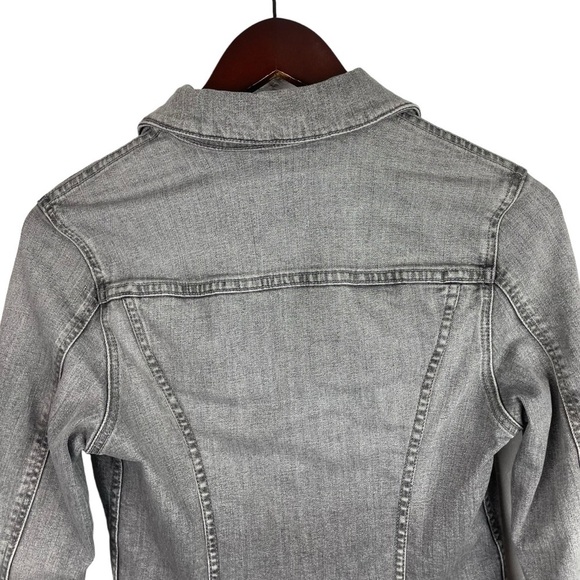 AG Adriano Goldschmeid | Light Gray Wash Button Jean Jacket - Picture 5 of 9
